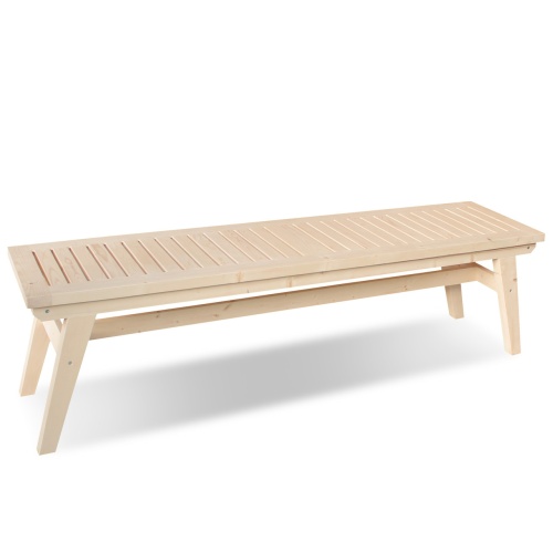 Лавка дачная деревянная 165 см, МР-12