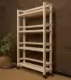 Этажерка узкая на колесиках деревянная, 4 полки, 105 х 70 х 17, Универсальная, СУ-31