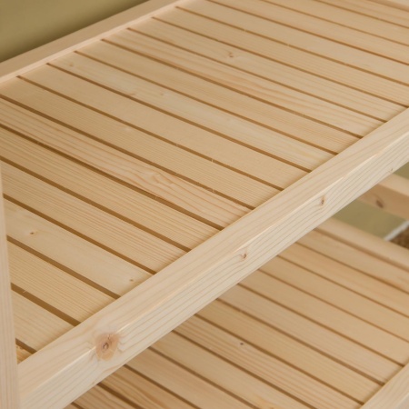 Стеллаж деревянный, этажерка 5 полок, 135 х 70 х 35 см, Универсальный, СУ-07