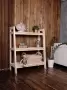 Этажерка в стиле Лестница, 3 полки, 109х90х41,6 см деревянная, ХСЛ-07