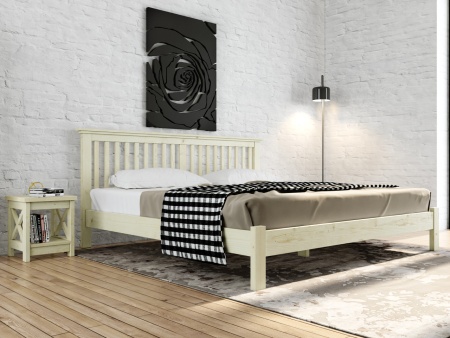 Кровать двухспальная 200х200 см деревянная Прованс, ХКР-11 Кровать двухспальная 200х200 см деревянная Прованс, ХКР-11