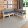 Диван садовый угловой деревянный с подушками на 4 человека, КМЛ-14 Диван садовый угловой деревянный с подушками на 4 человека, КМЛ-14