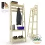Прихожая с крючками в стиле Лестница 189х70х41,6 см, деревянная, ХСЛП-04