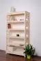 Этажерка в стиле Прованс широкая, 6 полок, 165х89х40 см деревянная, ХСП-04 Этажерка в стиле Прованс широкая, 6 полок, 165х89х40 см деревянная, ХСП-04