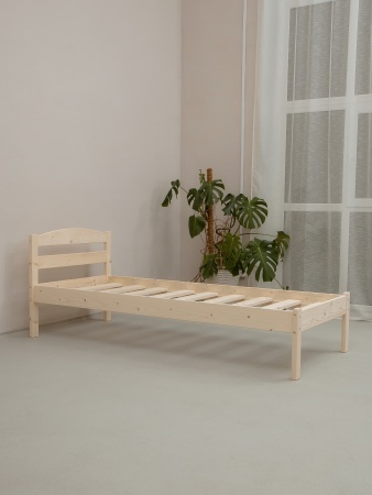 Кровать односпальная 800х1900 из массива дерева в Классическом стиле, КК-01