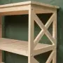 Этажерка Прованс Лайт широкая, 4 полки, 109х86х38 см, деревянная СП-30