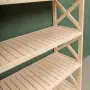 Стеллаж Прованс Лайт широкий, 6 полок, 173х86х38 см, деревянный СП-24