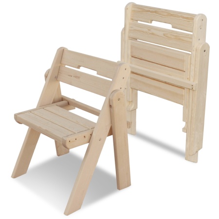 Стул садовый (усиленный) складной, деревянный, МСУ-01 Стул садовый (усиленный) складной, деревянный, МСУ-01