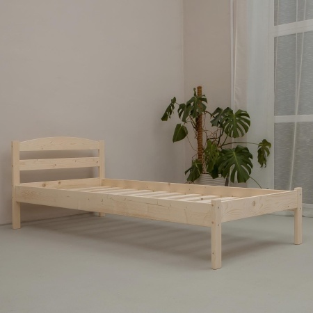 Кровать односпальная 900х2000 из массива дерева в Классическом стиле, КК-03