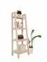 Этажерка в стиле Лестница, 4 полки, 149х50х41,6 см  деревянная, ХСЛ-06