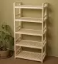 Стеллаж деревянный, этажерка 5 полок, 135 х 70 х 35 см, Универсальный, СУ-07