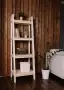Этажерка в стиле Лестница, 4 полки, 149х50х41,6 см  деревянная, ХСЛ-06