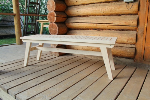 Лавка дачная деревянная 135 см, МР-11