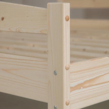 Кровать двуспальная 1800х2000 с изножьем из массива дерева в Классическом стиле, КК-12