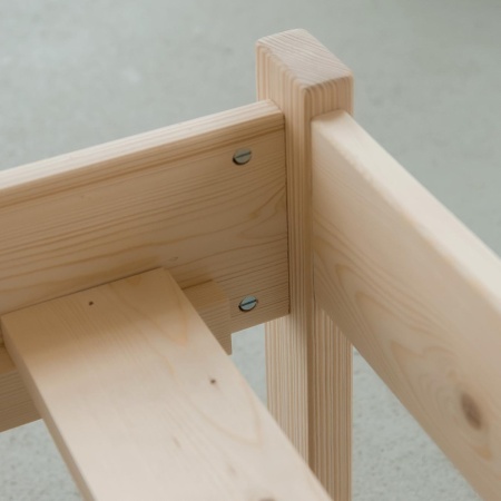 Кровать односпальная 900х2000 из массива дерева в Классическом стиле, КК-03