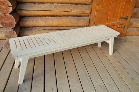 Лавка дачная деревянная 165 см, МР-12