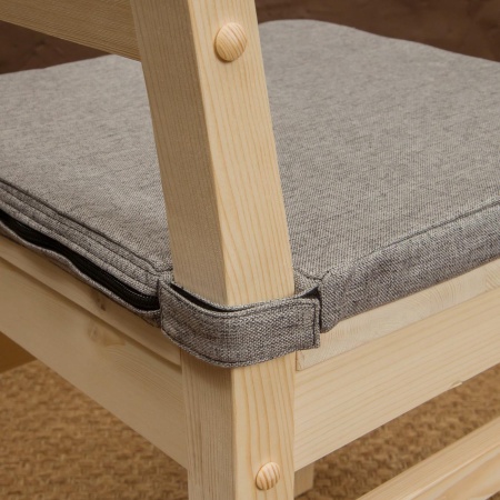 Подушка серая для стула обеденного ТП-МО-С