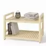 Стеллаж деревянный, тумба 2 полки, 45 х 70 х 35 см, Универсальный, СУ-16
