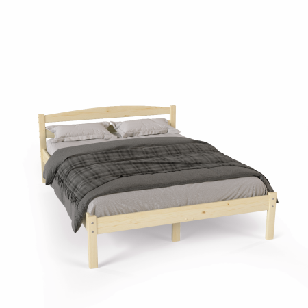 Кровать полутораспальная 1400х2000 из массива дерева в Классическом стиле, КК-07