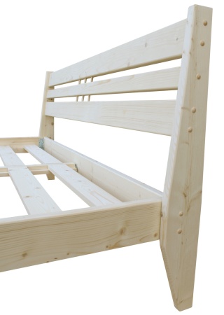 Кровать полутораспальная 120х200 см деревянная в Скандинавском стиле, ХКС-03 Кровать полутораспальная 120х200 см деревянная в Скандинавском стиле, ХКС-03