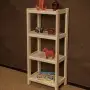 Стеллаж Классический, этажерка 4 полки, 122х53х35 см, деревянный,  ХСК-12