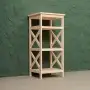 Этажерка Прованс Лайт узкая, 4 полки, 93х42х38 см, деревянная СП-35