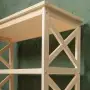 Этажерка Прованс Лайт широкая, 3 полки, 77х86х38 см, деревянная СП-36