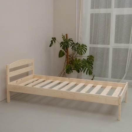 Кровать односпальная 900х2000 из массива дерева в Классическом стиле, КК-03