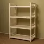 Стеллаж деревянный, этажерка 4 полки, 105 х 70 х 35 см, Универсальный, СУ-10