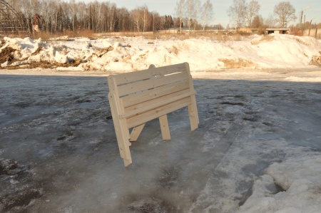 Скамейка (усиленная) складная 120 см деревянная, МСУ-03