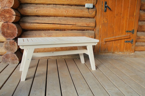 Лавка дачная деревянная 100 см, МР-10