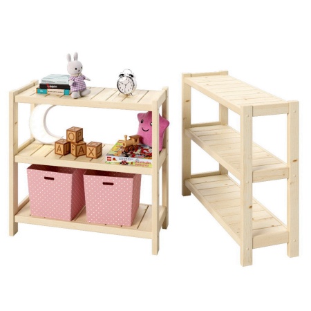 Стеллаж Классический, этажерка 3 полки, 86х91х35 см, деревянный, ХСК-13 Стеллаж Классический, этажерка 3 полки, 86х91х35 см, деревянный, ХСК-13