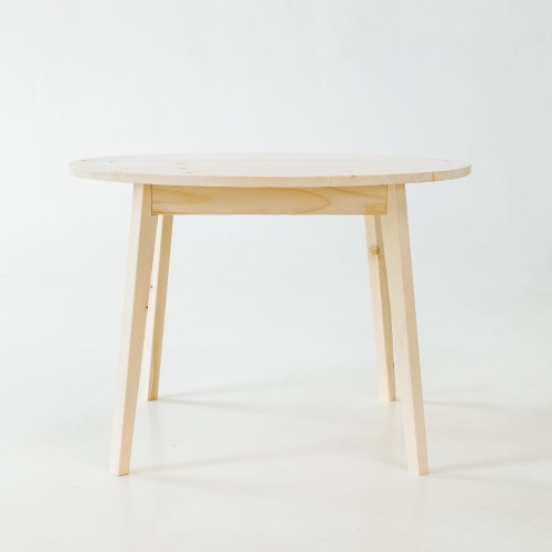 Столик журнальный круглый Сканди  75см деревянный, МО-46