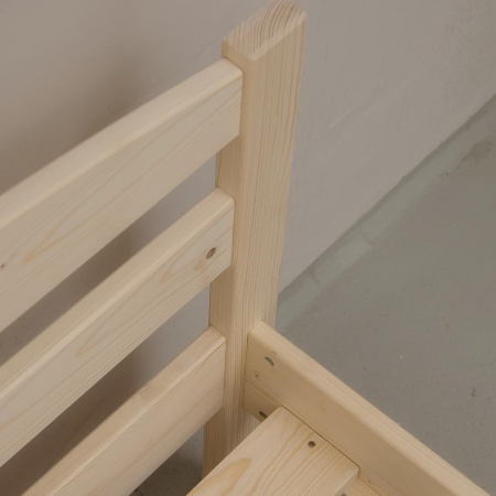 Кровать односпальная 900х2000 из массива дерева в Классическом стиле, КК-03