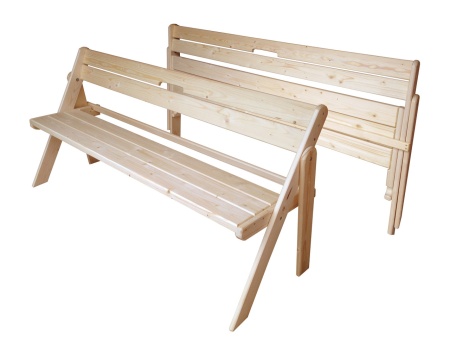 Скамейка складная 150 см деревянная, МС-04