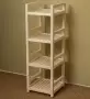 Стеллаж деревянный, этажерка 4 полки, 105 х 35 х 35 см, Универсальный, СУ-12