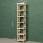 Стеллаж Прованс Лайт узкий, 7 полок, 205х42х38 см, деревянный СП-23