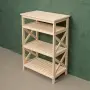 Этажерка Прованс Лайт средняя, 4 полки, 93х64х38 см, деревянная СП-34