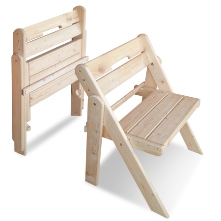 Стул садовый складной, деревянный, МС-01 Стул садовый складной, деревянный, МС-01