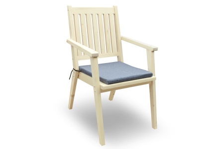 Подушка серая для кресла садового ТП-МР-С