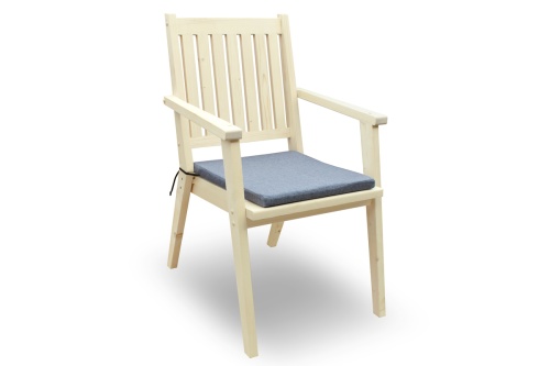 Подушка серая для кресла садового ТП-МР-С