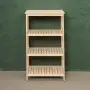 Этажерка Прованс Лайт средняя, 4 полки, 109х64х38 см, деревянная СП-31