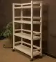 Этажерка на колесиках деревянная, 4 полки, 105 х 70 х 25, Универсальная, СУ-21