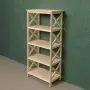 Стеллаж Прованс Лайт средний, 5 полок, 141х64х38 см, деревянный СП-28