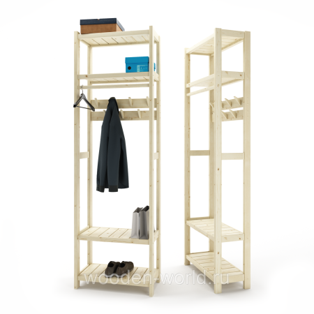 Прихожая Классик 230х72х35 см, деревянная, ХСКП-04