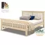 Кровать двухспальная 160х200 см с изножьем деревянная Прованс, ХКР-08