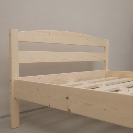 Кровать полутораспальная 1200х2000 из массива дерева в Классическом стиле, КК-05