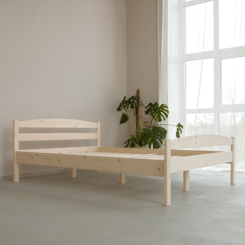 Кровать полутораспальная 1400х2000 изножьем из массива дерева в Классическом стиле, КК-08 Кровать полутораспальная 1400х2000 изножьем из массива дерева в Классическом стиле, КК-08