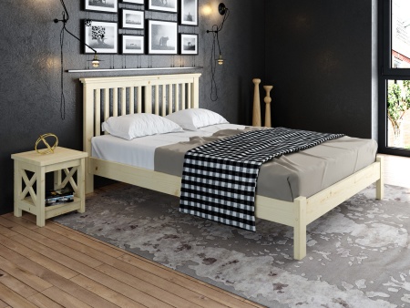 Кровать полутораспальная 140х200 см деревянная Прованс, ХКР-05 Кровать полутораспальная 140х200 см деревянная Прованс, ХКР-05