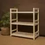 Стеллаж деревянный, этажерка 3 полки, 75 х 70 х 35 см, Универсальный, СУ-13